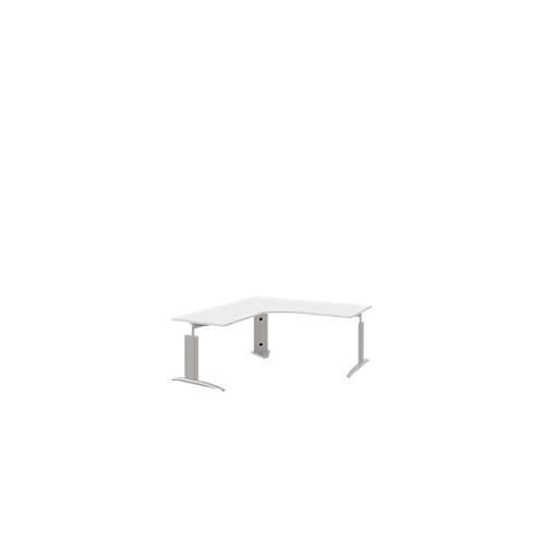 4050211072378 - Winkelschreibtisch BARI 90° Winkel links C-Fuß B 1800 x T 1800 mm weiß 4050211072378 - Winkelschreibtisch BARI 90° Winkel links C-Fuß B 1800 x T 1800 mm weiß