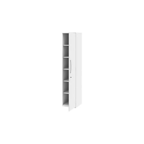 4004479485456 - Aktenschrank BARI 6 Ordnerhöhen 5 Böden Schloss Türanschlag rechts B 427 x T 430 x H 2174 mm weiß 4004479485456 - Aktenschrank BARI 6 Ordnerhöhen 5 Böden Schloss Türanschlag rechts B 427 x T 430 x H 2174 mm weiß
