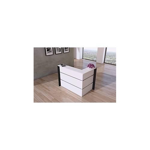 4044917435339 - Eck-Theke Faro melaminharzbeschichtet ABS-Kanten B 1500 x T 950 x H 1080 mm weiß 4044917435339 - Eck-Theke Faro melaminharzbeschichtet ABS-Kanten B 1500 x T 950 x H 1080 mm weiß