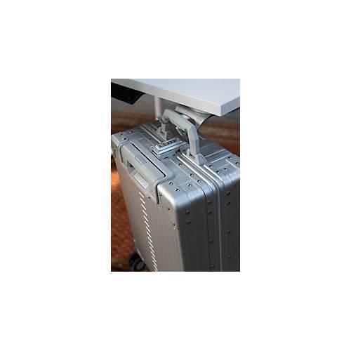 4260238820191 - Kofferhalter actiHook für actiCase Koffer bis 20 kg 360° drehbar Schraubverbindung L 188 x B 120 x H 40 mm Aluminium silber 4260238820191 - Kofferhalter actiHook für actiCase Koffer bis 20 kg 360° drehbar Schraubverbindung L 188 x B 120 x H 40 mm Aluminium silber