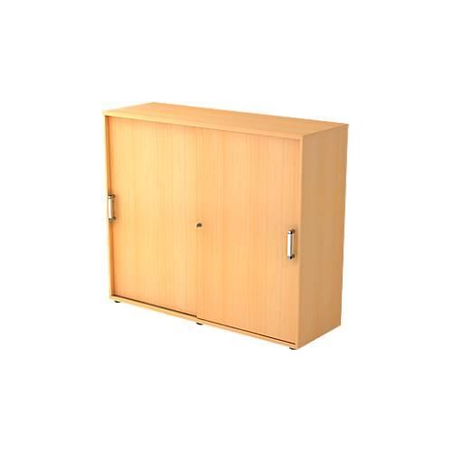 4032062122778 - Schiebetürenschrank TARVIS 3 Ordnerhöhen B 1200 x T 400 x H 1100 mm abschließ- & stapelbar Buche-Dekor 4032062122778 - Schiebetürenschrank TARVIS 3 Ordnerhöhen B 1200 x T 400 x H 1100 mm abschließ- & stapelbar Buche-Dekor