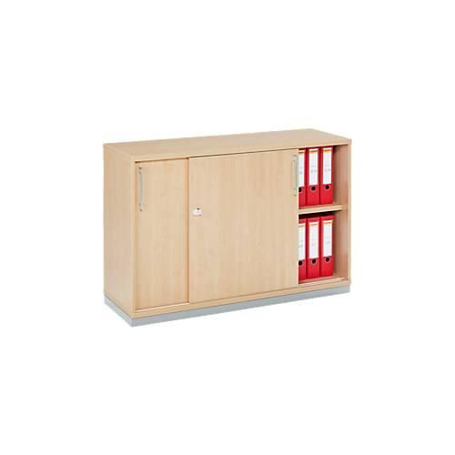 4250510811139 - Genius Schiebetürenschrank TETRIS WOOD 2 OH inkl Stahlsockel B 1200 x T 421 x H 800 mm Ahorn-Dekor