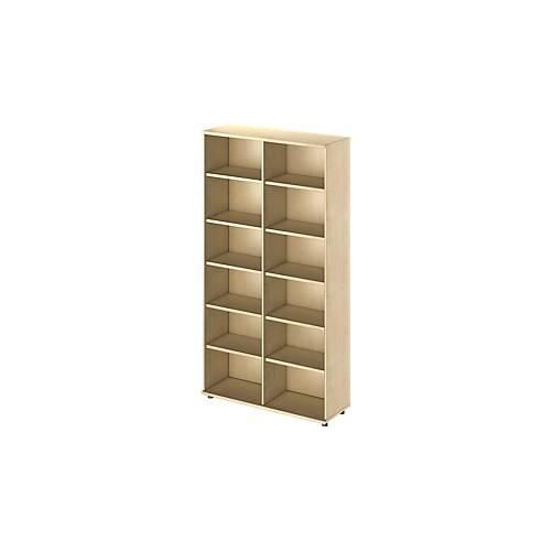 4250510932827 - Genius Regal TETRIS WOOD 6 OH Höhe inkl Gleiter Mitteltrennwand B 1200 mm Ahorn-Dekor 4250510932827 - Genius Regal TETRIS WOOD 6 OH Höhe inkl Gleiter Mitteltrennwand B 1200 mm Ahorn-Dekor
