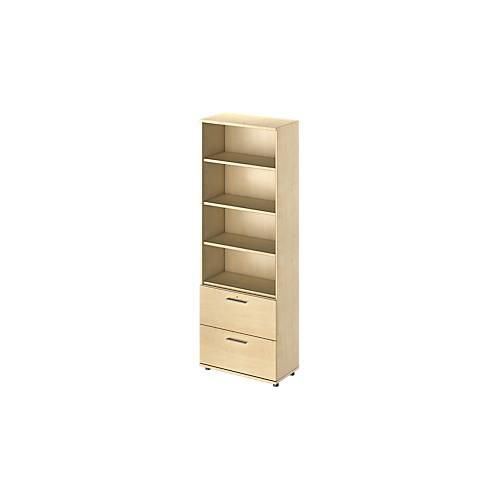 4251898805925 - Schäfer Shop Genius Kombischrank TETRIS WOOD 6 OH H 2270 mm 2 Hängeregistraturauszüge Höhe inkl Gleiter Ahorn-Dekor 4251898805925 - Schäfer Shop Genius Kombischrank TETRIS WOOD 6 OH H 2270 mm 2 Hängeregistraturauszüge Höhe inkl Gleiter Ahorn-Dekor