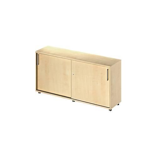 4251898805994 - Genius Schiebetürenschrank TETRIS WOOD 2 OH B 1600 mm Höhe inkl Gleiter Ahorn-Dekor