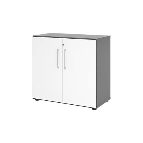 4032062184493 - HAMMERBACHER Aktenschrank Popular V928T2 G W BS grafit weiß 1 Fachboden 800 x 420 x 748 cm