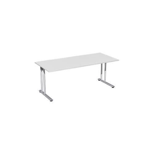 4038933481494 - Schreibtisch PALENQUE C-Fuß Rechteck B 1800 x T 800 x H 720 mm lichtgrau 4038933481494 - Schreibtisch PALENQUE C-Fuß Rechteck B 1800 x T 800 x H 720 mm lichtgrau