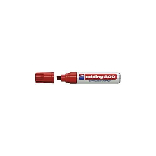 4004764053872 - edding 800 Permanentmarker Extra Breit Keilspitze 4 - 12 mm Rot Nachfüllbar Wasserbeständig 4004764053872 - edding 800 Permanentmarker Extra Breit Keilspitze 4 - 12 mm Rot Nachfüllbar Wasserbeständig
