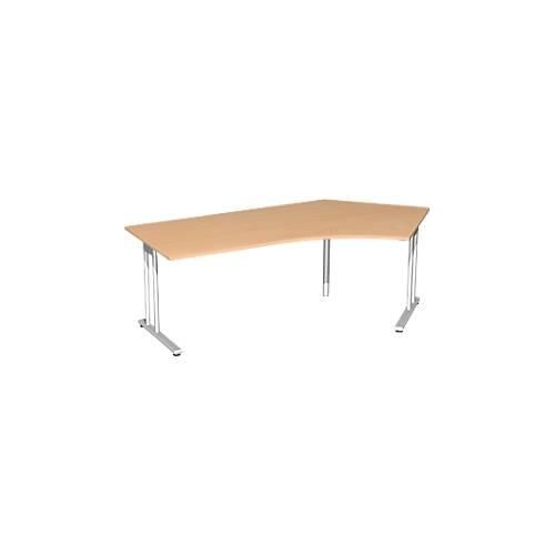 4038933529202 - Winkelschreibtisch 135° PALENQUE C-Fuß Winkel rechts B 2165 x T 800 1130 x H 720 mm Buche