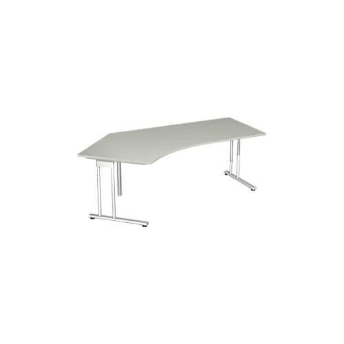 4038933430317 - Winkelschreibtisch 135° PALENQUE C-fuß Winkel links B 2165 x T 800 1130 x H 680-820 mm