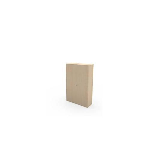 4251898806335 - Genius Flügeltürenschrank TETRIS WALL 5 Ordnerhöhen Türanschlag rechts B 1200 x T 440 x H 1880 mm Ahorn-Dekor