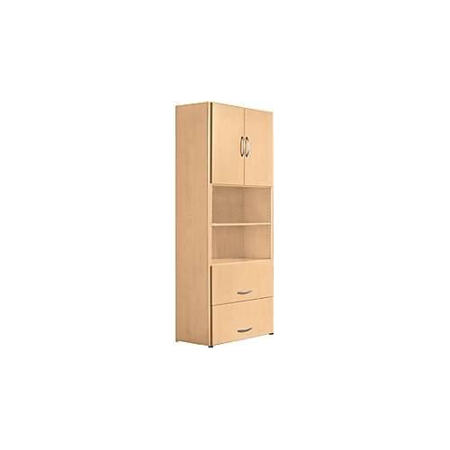 4038933075907 - Kombischrank PALENQUE 6 OH Holztüren HR-Auszug B 800 x T 420 x H 2160 mm Buche