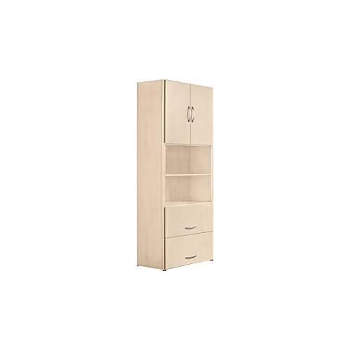 4038933075891 - Kombischrank PALENQUE 6 OH Holztüren HR-Auszug B 800 x T 420 x H 2160 mm Ahorn