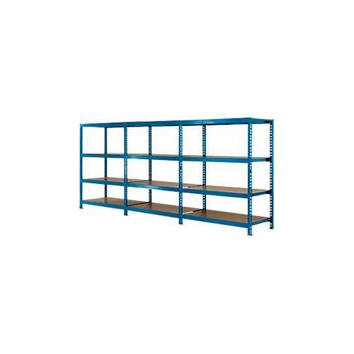 4260532289656 - Komplettangebot Weitspann-Steckregal 600 B 4650 x T 800 x H 2400 mm 1 Grundregal 2 Anbauregale & 12 Böden Stahl himmelblau RAL 5015 4260532289656 - Komplettangebot Weitspann-Steckregal 600 B 4650 x T 800 x H 2400 mm 1 Grundregal 2 Anbauregale & 12 Böden Stahl himmelblau RAL 5015