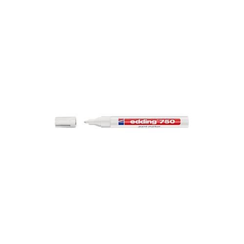 4004764018642 - edding 750 Permanent Lackmarker Weiß Mittel Rundspitze 2 - 4 mm Wasserbeständig 4004764018642 - edding 750 Permanent Lackmarker Weiß Mittel Rundspitze 2 - 4 mm Wasserbeständig