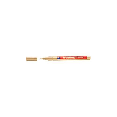 4004764498093 - edding 751 Permanent Lackmarker Gold Fein Rundspitze 1 - 2 mm Wasserbeständig 4004764498093 - edding 751 Permanent Lackmarker Gold Fein Rundspitze 1 - 2 mm Wasserbeständig