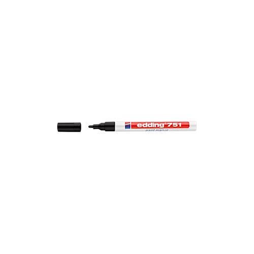 4004764017461 - edding 751 Permanent Lackmarker Schwarz Fein Rundspitze 1 - 2 mm Wasserbeständig 4004764017461 - edding 751 Permanent Lackmarker Schwarz Fein Rundspitze 1 - 2 mm Wasserbeständig