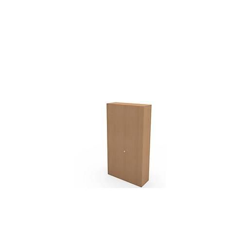 4251898806823 - Genius Flügeltürenschrank TETRIS WALL 6 Ordnerhöhen Türanschlag rechts B 1200 x T 440 x H 2250 mm Buche-Dekor