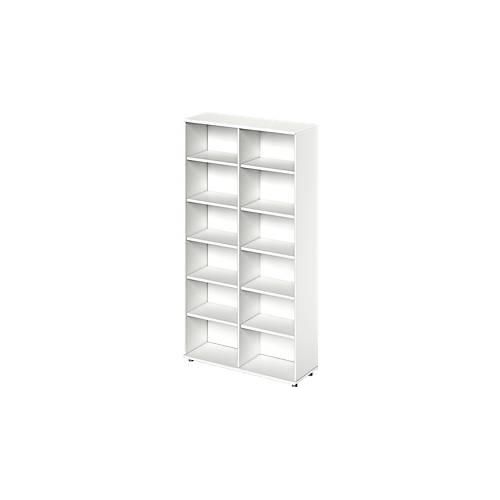 4250510805619 - Genius Regal TETRIS WOOD 6 OH Höhe inkl Gleiter Mitteltrennwand B 1200 mm weiß 4250510805619 - Genius Regal TETRIS WOOD 6 OH Höhe inkl Gleiter Mitteltrennwand B 1200 mm weiß