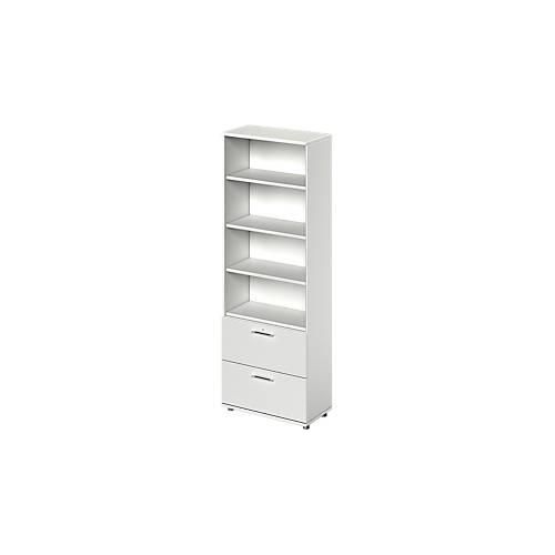 4251898803457 - Schäfer Shop Genius Kombischrank TETRIS WOOD 6 OH H 2270 mm 2 Hängeregistraturauszüge Höhe inkl Gleiter lichtgrau 4251898803457 - Schäfer Shop Genius Kombischrank TETRIS WOOD 6 OH H 2270 mm 2 Hängeregistraturauszüge Höhe inkl Gleiter lichtgrau
