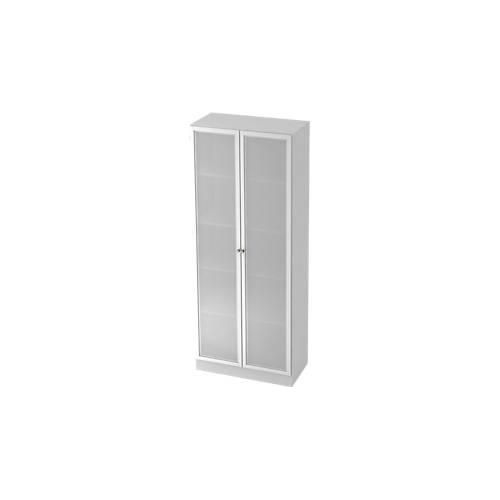 4032062026403 - Aktenschrank mit Glastüren ULM 5 OH B 800 x T 420 x H 2004 mm lichtgrau 4032062026403 - Aktenschrank mit Glastüren ULM 5 OH B 800 x T 420 x H 2004 mm lichtgrau