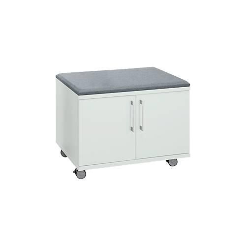 4250510812877 - Select Rollschrank mit Sitzfunktion B 800 x T 450 x H 590 mm lichtgrau