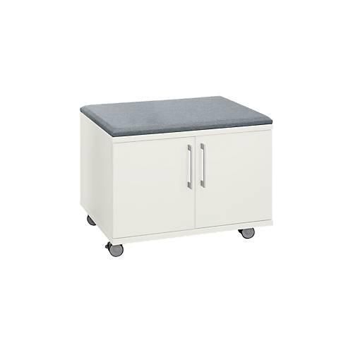 4250510812914 - Select Rollschrank mit Sitzfunktion B 800 x T 450 x H 590 mm weiß 4250510812914 - Select Rollschrank mit Sitzfunktion B 800 x T 450 x H 590 mm weiß