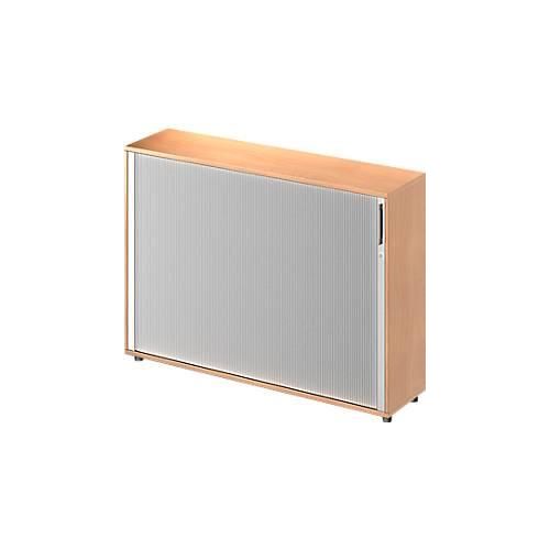 4251898804263 - Genius Querrollladenschrank TETRIS WOOD 3 OH B 1600 mm Höhe inkl Gleiter Mitteltrennwand Buche-Dekor