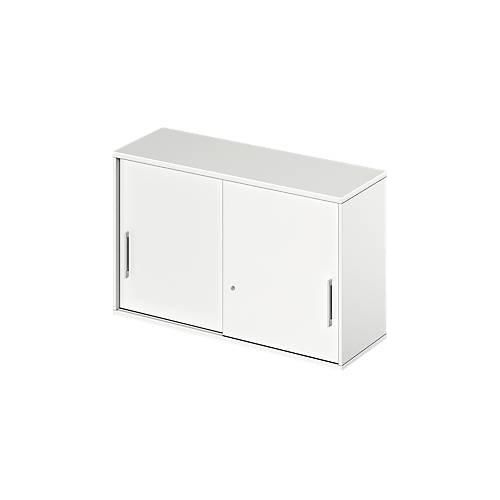 4251898803921 - Genius Aufsatz-Schiebetürenschrank TETRIS WOOD 2 OH B 1200 mm Höhe inkl Gleiter weiß