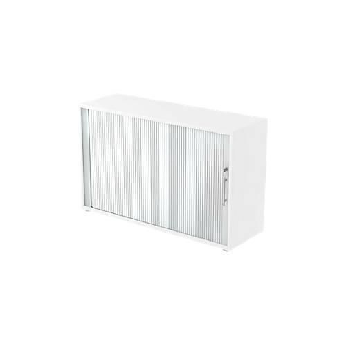 4032062151303 - Aktenschrank BETA V1732S W S RE Kunststoff Holz abschließbar 2 OH 120 x 748 x 40 cm silber weiß