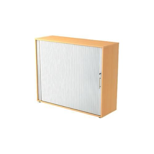 4032062151631 - Rollladenschrank Melaminharzbeschichtete Spanplatte 2 Fachböden abschließbar 1200 x 400 x 1100 mm Braun Silber 4032062151631 - Rollladenschrank Melaminharzbeschichtete Spanplatte 2 Fachböden abschließbar 1200 x 400 x 1100 mm Braun Silber