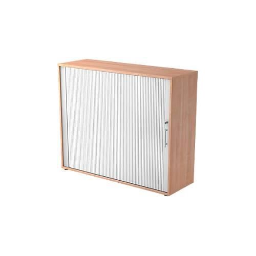 4032062151648 - Matrix Rollladenschrank Melaminharzbeschichtete Spanplatte 2 Fachböden abschließbar 1200 x 400 x 1100 mm Braun Silber 4032062151648 - Matrix Rollladenschrank Melaminharzbeschichtete Spanplatte 2 Fachböden abschließbar 1200 x 400 x 1100 mm Braun Silber