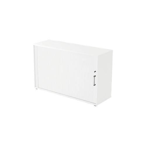 4032062151181 - Querrollladenschrank TARVIS 2 Ordnerhöhen B 1200 x T 400 x H 825 mm abschließ- & stapelbar weiß weiß