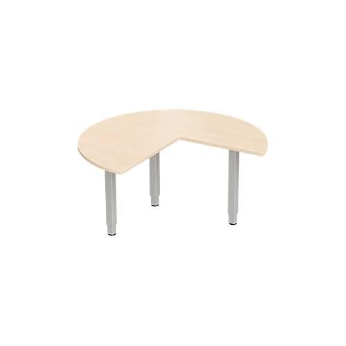 4250510807255 - Genius Ansatztisch PLANOVA ergoSTYLE 3 4 Kreis Ansatz rechts oder links Ahorn-Dekor weißalu 4250510807255 - Genius Ansatztisch PLANOVA ergoSTYLE 3 4 Kreis Ansatz rechts oder links Ahorn-Dekor weißalu