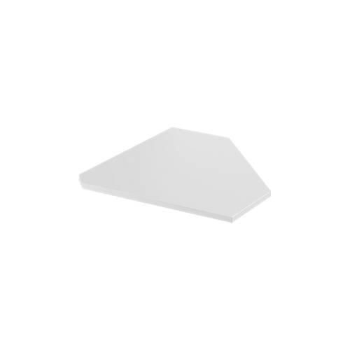 4250510807330 - Winkelplatte 90° B 800 x T 800 mm weiß weißalu 4250510807330 - Winkelplatte 90° B 800 x T 800 mm weiß weißalu