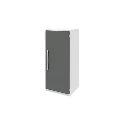 4050211461127 - Aktenschrank BARI 3 OH 2 Böden Türanschlag rechts B 427 x T 430 x H 1117 mm weiß anthrazit 4050211461127 - Aktenschrank BARI 3 OH 2 Böden Türanschlag rechts B 427 x T 430 x H 1117 mm weiß anthrazit