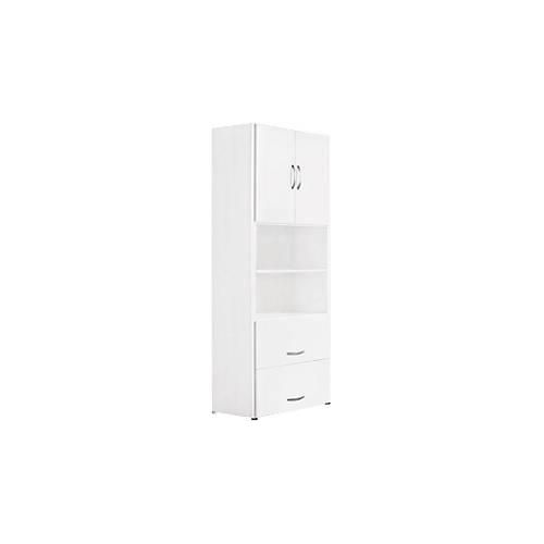 4038933482873 - Kombischrank PALENQUE 6 OH Holztüren HR-Auszug B 800 x T 420 x H 2160 mm weiß 4038933482873 - Kombischrank PALENQUE 6 OH Holztüren HR-Auszug B 800 x T 420 x H 2160 mm weiß