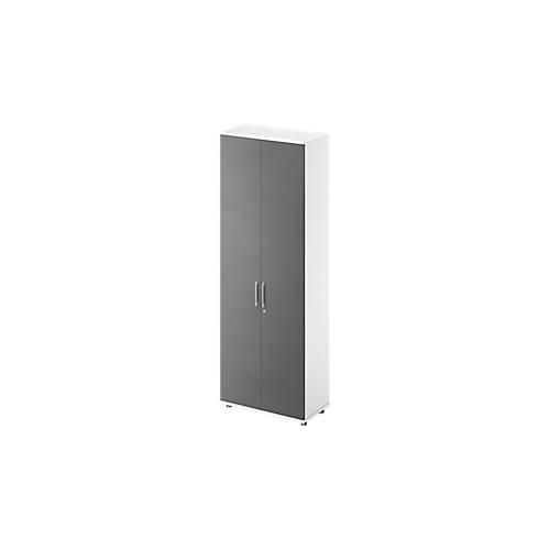 4250510807491 - Genius Flügeltürenschrank TETRIS WOOD 6 OH Höhe inkl Gleiter B 800 mm weiß graphit