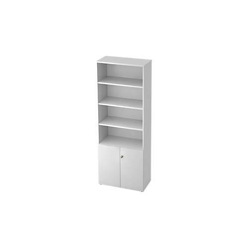 4032062114674 - Regalschrank TOPAS LINE 4 OH Regal 2 OH Türen weiß weiß 4032062114674 - Regalschrank TOPAS LINE 4 OH Regal 2 OH Türen weiß weiß