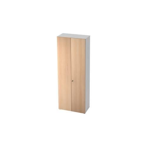 4032062158241 - Schrank TOPAS LINE Akten Garderobenschrank 6 Ordnerhöhen B 800 mm weiß Eiche-Dekor 4032062158241 - Schrank TOPAS LINE Akten Garderobenschrank 6 Ordnerhöhen B 800 mm weiß Eiche-Dekor