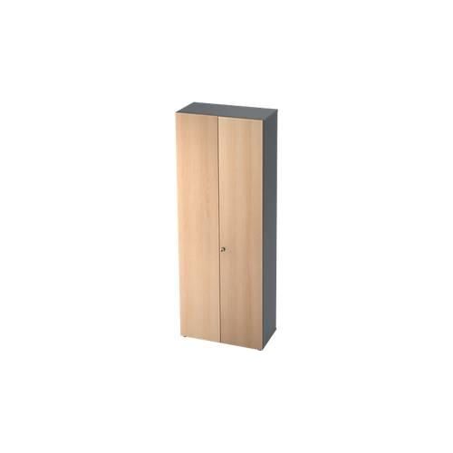 4032062158210 - Schrank TOPAS LINE Akten Garderobenschrank 6 Ordnerhöhen B 800 mm graphit Eiche-Dekor 4032062158210 - Schrank TOPAS LINE Akten Garderobenschrank 6 Ordnerhöhen B 800 mm graphit Eiche-Dekor