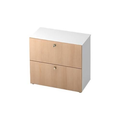 4032062159040 - Hängeregistraturschrank TOPAS LINE 2 Ordnerhöhen mit Vollauszug weiß Eiche-Dekor 4032062159040 - Hängeregistraturschrank TOPAS LINE 2 Ordnerhöhen mit Vollauszug weiß Eiche-Dekor