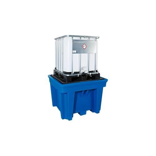 4250101106743 - IBC - und KTC-Station asecos für 1 Container 1100 l 1600 kg Stellfläche unterfahrbar B 1430 x T 1430 x H 965 mm Polyethylen blau 4250101106743 - IBC - und KTC-Station asecos für 1 Container 1100 l 1600 kg Stellfläche unterfahrbar B 1430 x T 1430 x H 965 mm Polyethylen blau