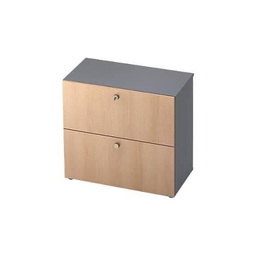 4032062159019 - Hängeregistraturschrank TOPAS LINE 2 Ordnerhöhen mit Vollauszug graphit Eiche-Dekor 4032062159019 - Hängeregistraturschrank TOPAS LINE 2 Ordnerhöhen mit Vollauszug graphit Eiche-Dekor