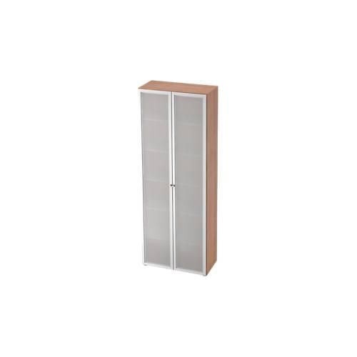 4032062153376 - Glastürenschrank TOPAS LINE 6 Ordnerhöhen B 800 mm Nußbaum-Dekor 4032062153376 - Glastürenschrank TOPAS LINE 6 Ordnerhöhen B 800 mm Nußbaum-Dekor