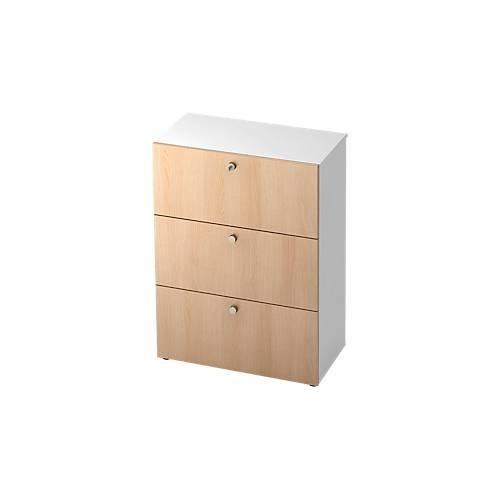 4032062159125 - Hängeregistraturschrank TOPAS LINE 3 Ordnerhöhen mit Vollauszug weiß-Eiche Dekor 4032062159125 - Hängeregistraturschrank TOPAS LINE 3 Ordnerhöhen mit Vollauszug weiß-Eiche Dekor