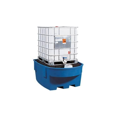 4250101104350 - asecos PE-Auffangwanne für Tankcontainer IBC KTC mit Lagerbock   Abfüllvorsatz Auffangvolumen 1100 l
