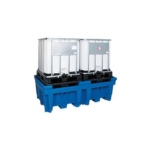 4250101106774 - PE-Auffangwanne für Tankcontainer IBC KTC Auffangvolumen 1000 l für 2 Container mit PE-Stellfläche 4250101106774 - PE-Auffangwanne für Tankcontainer IBC KTC Auffangvolumen 1000 l für 2 Container mit PE-Stellfläche