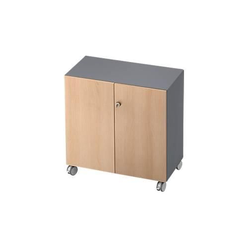 4032062162484 - Rollenschrank TOPAS LINE 2 Ordnerhöhen Türen abschließbar graphit Eiche-Dekor 4032062162484 - Rollenschrank TOPAS LINE 2 Ordnerhöhen Türen abschließbar graphit Eiche-Dekor