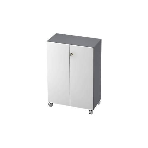 4032062157985 - Rollenschrank TOPAS LINE 3 Ordnerhöhen Türen abschließbar graphit weiß 4032062157985 - Rollenschrank TOPAS LINE 3 Ordnerhöhen Türen abschließbar graphit weiß